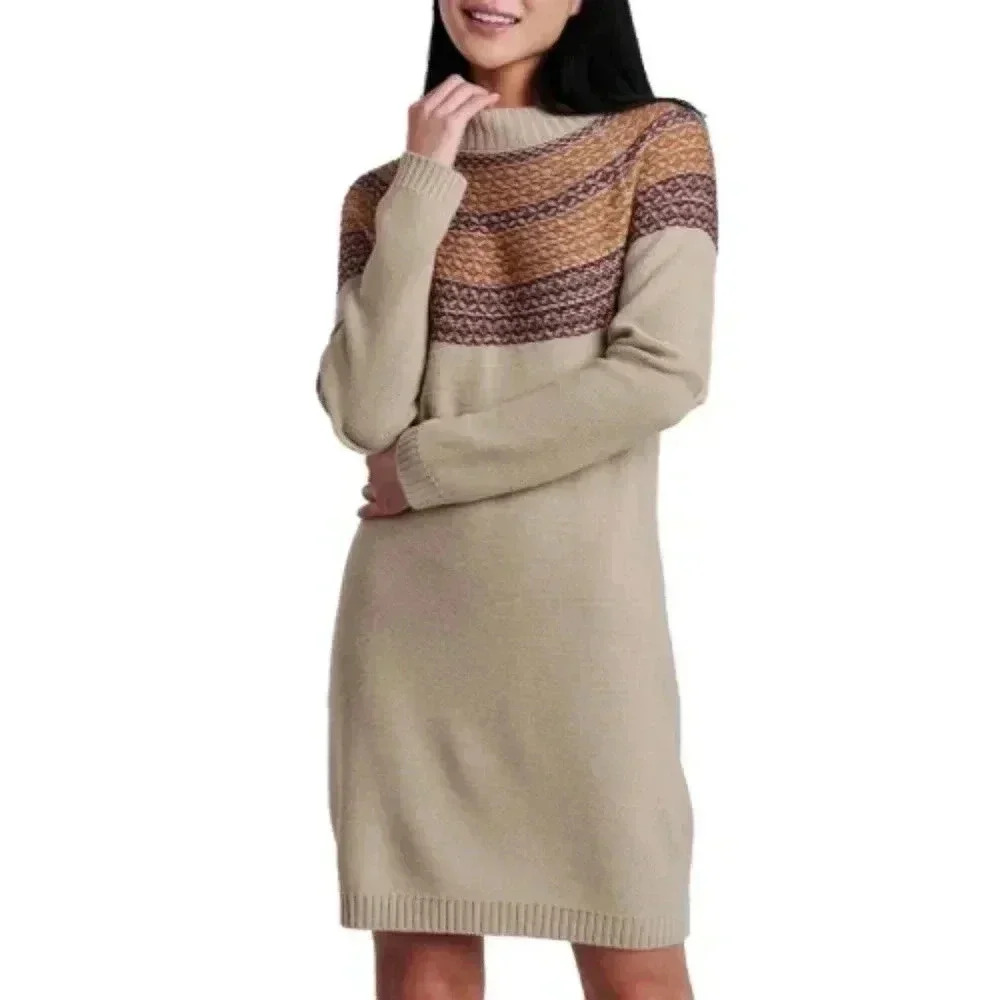 Women's Kuhl Lucia Long Sleeve Sweater Dress Small